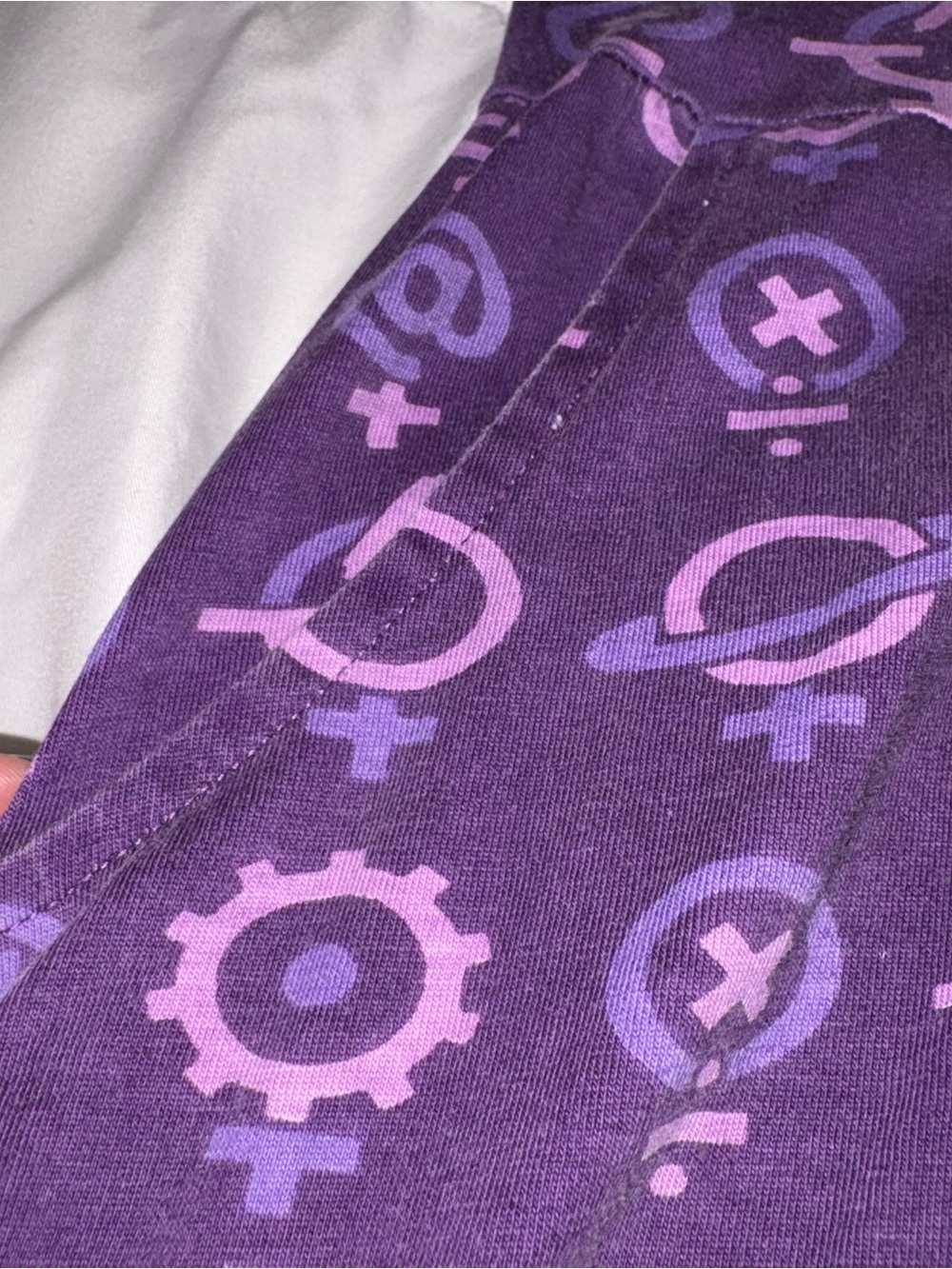 Svaha Womens Large Science Symbols Dress Purple Lavender - Picture 3 of 6